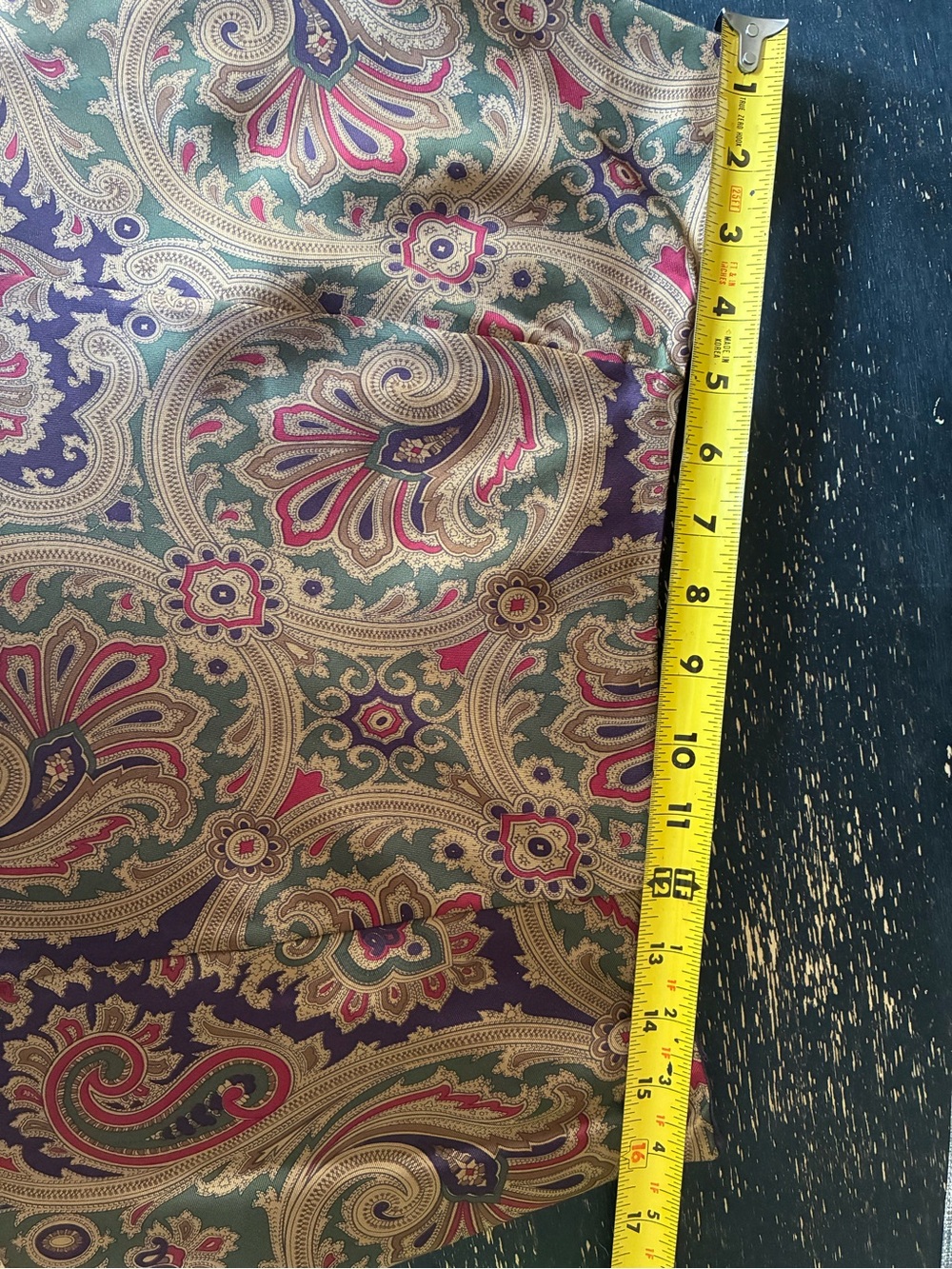 Ralph Lauren Silk Paisley Maxi Skirt in Brown, Burgundy, Olive - Picture 4 of 6